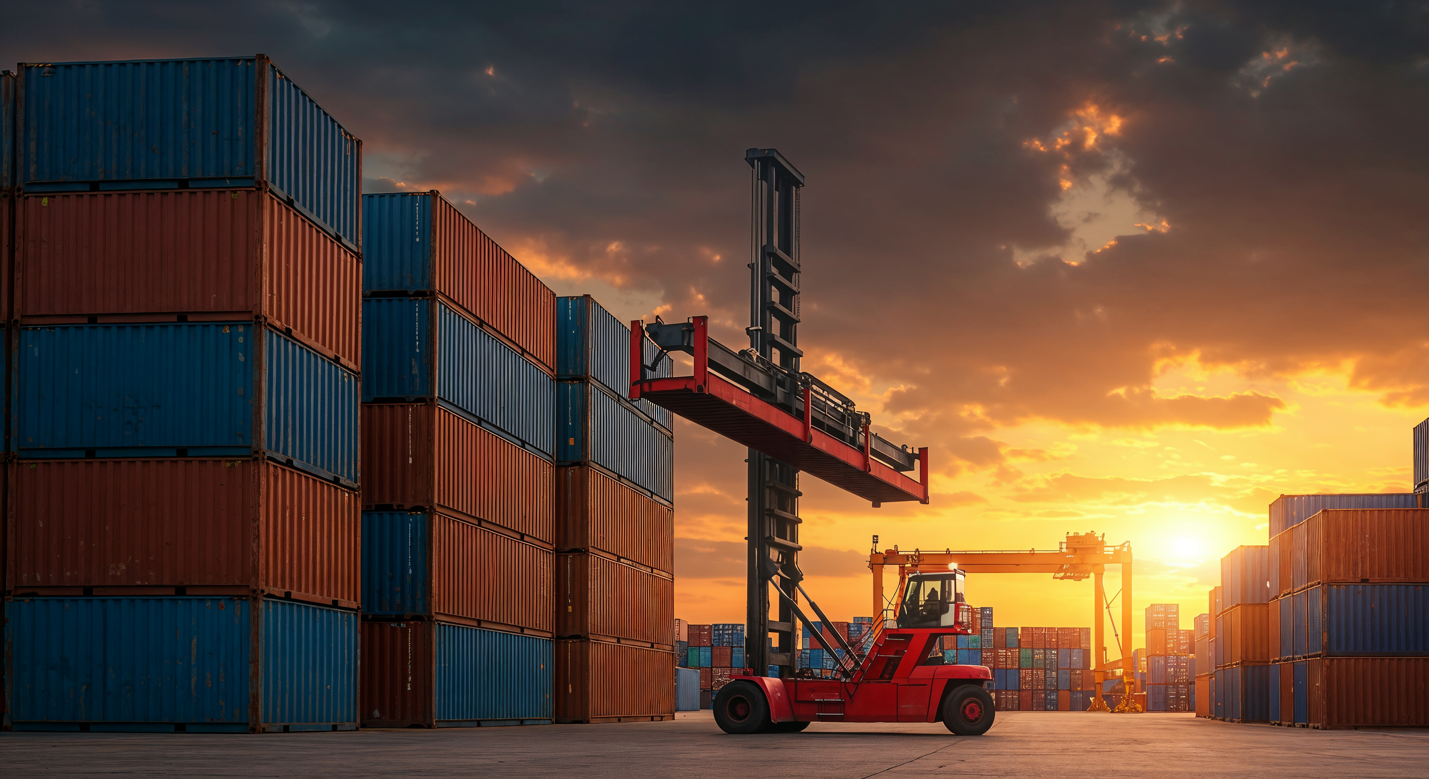 Large cargo ship at sea transporting bulk commodities — global trade Dubai